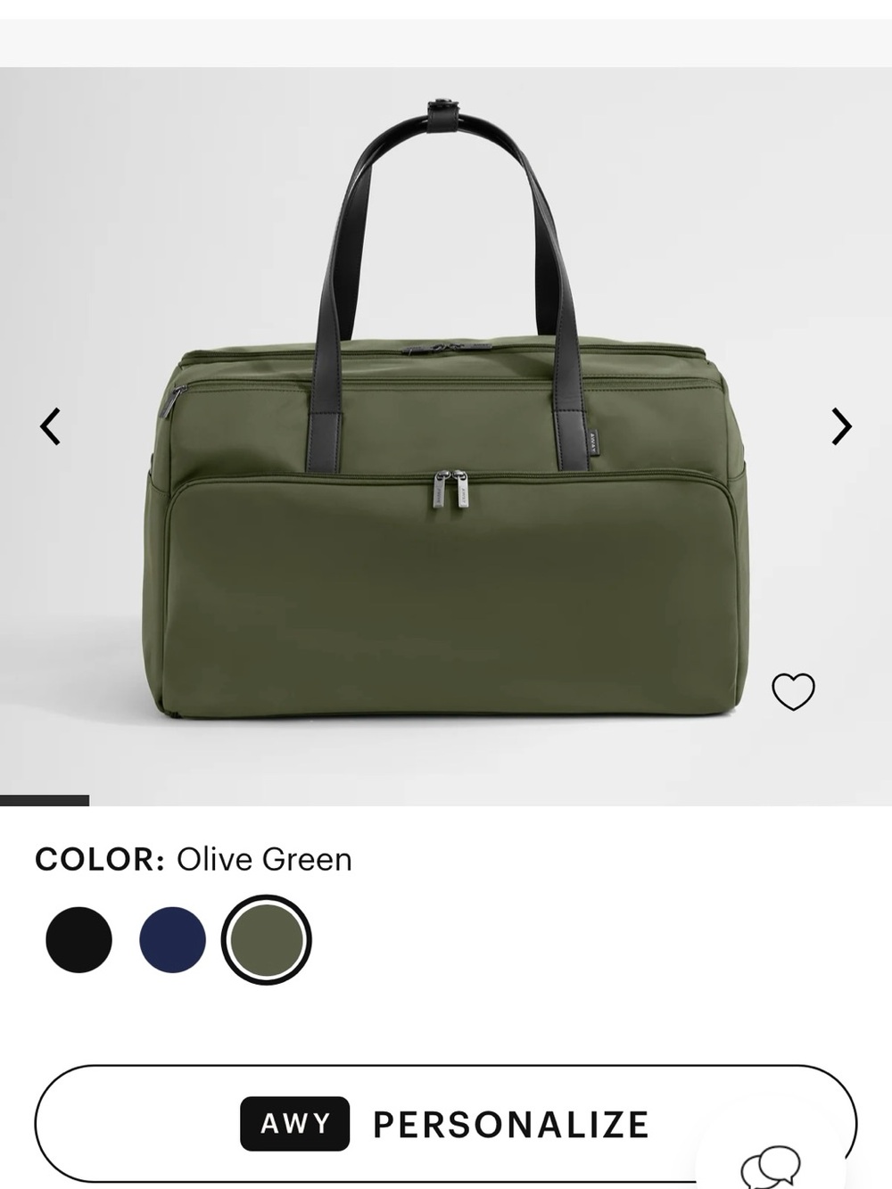 New AWAY Garment Duffle